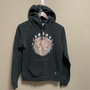 Aritzia TNA Stages of the Moon Grey & Peach Hooded Sweatshirt Women’s Small